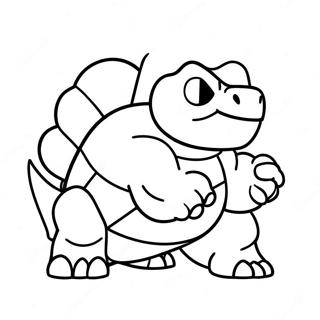 Blastoise Aksiyon Halinde Boyama Sayfasi 40834-8929