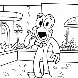 Krusty Krabda Squidward Boyama Sayfasi 41449 9064