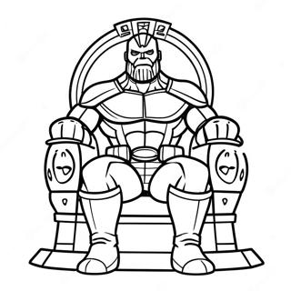 Thanos Tahtta Otururken Boyama Sayfasi 41631 9102