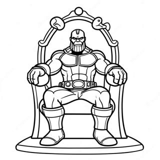 Thanos Tahtta Otururken Boyama Sayfasi 41631 9103