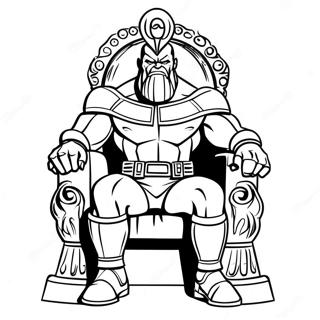 Thanos Tahtta Otururken Boyama Sayfasi 41631 9104