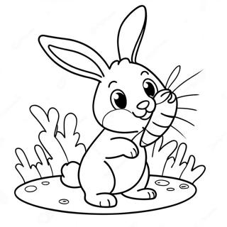 Hareketli Havuclu Tavsan Boyama Sayfasi 4377-47