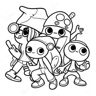 Splatoon Karakter Grubu Boyama Sayfasi 43906 9609
