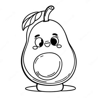 Parti Sapkasi Takan Avokado Boyama Sayfasi 44259 9687