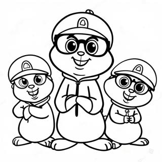 Alvin Ve Sincaplar Kostumlu Boyama Sayfasi 44535-9751