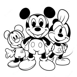 Mickey Mouse Arkadaslariyla Boyama Sayfasi 4467 799