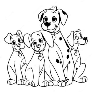 101 Dalmatiyali Yavru Arkadaslar Boyama Sayfasi 45060-9858