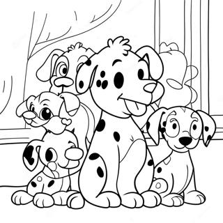 101 Dalmatiyali Yavru Arkadaslar Boyama Sayfasi 45060-9859