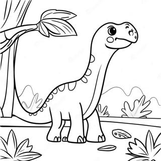 Brachiosaurus Boyama Sayfaları