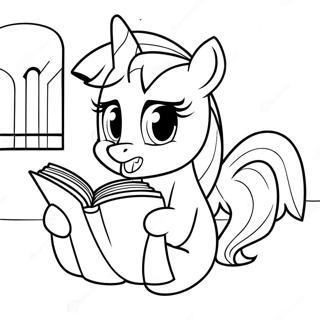 Twilight Sparkle Kitap Okurken Boyama Sayfasi 4558 1360
