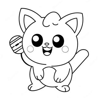 Jigglypuff Mikrofonla Boyama Sayfasi 45663-9998