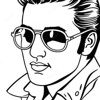 Gozluk Takmis Elvis Boyama Sayfasi 46032-10082