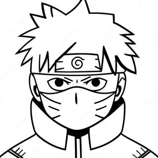 Kakashi Sharingan Ile Boyama Sayfasi 46322-10133