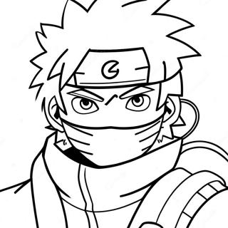 Kakashi Sharingan Ile Boyama Sayfasi 46322-10134