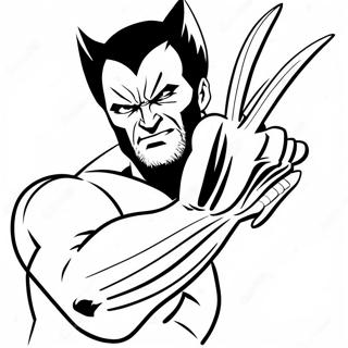 Wolverine Penceleri Ile Boyama Sayfasi 47730-10433