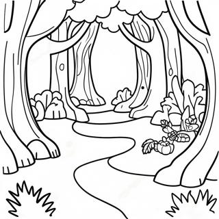 Buyulu Orman Manzarasi Boyama Sayfasi 48358 10585