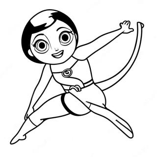 Elastigirl Esneme Boyama Sayfasi 48530 10619