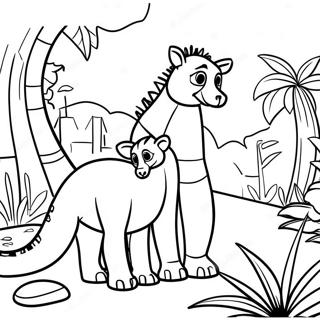 Madagaskar Orman Manzarasi Boyama Sayfasi 48789-10674