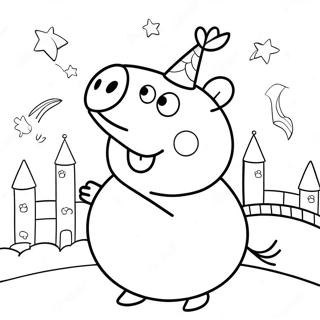 Peppa Pig Buyulu Satoda Boyama Sayfasi 4923 1477