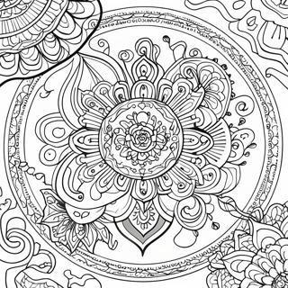 Korkunc Cadilar Bayrami Mandala Boyama Sayfasi 50075 10961