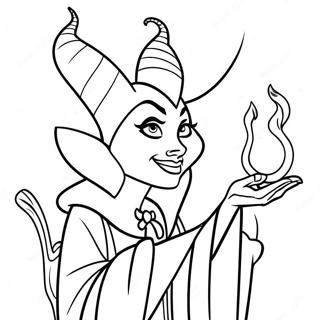 Buyu Yapan Malefiz Boyama Sayfasi 52001-11379