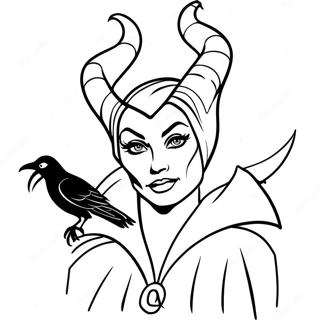 Karga Ile Malefiz Boyama Sayfasi 52003-11385