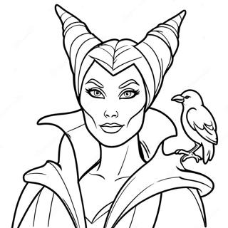 Karga Ile Malefiz Boyama Sayfasi 52003-11386