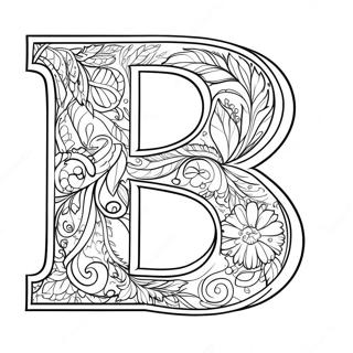 Buyuk Harf B Boyama Sayfasi 53646 11737