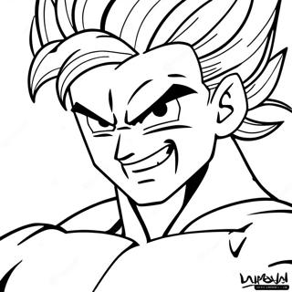 Gogeta Super Saiyan Formunda Boyama Sayfasi 54178-11852