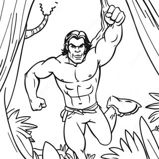 Tarzan Boyama Sayfaları