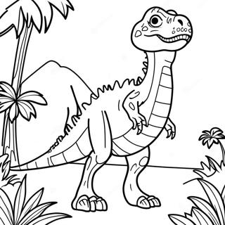 Allosaurus Ormanda Boyama Sayfasi 55161 12083