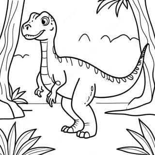 Allosaurus Ormanda Boyama Sayfasi 55161 12084