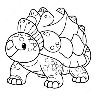 Ankylosaurus Boyama Sayfaları