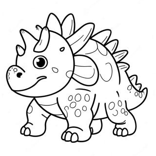 Sevimli Ankylosaurus Boyama Sayfasi 55253-12091