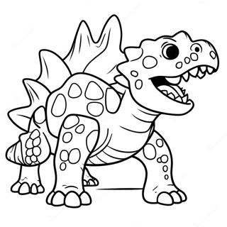 Kizgin Ankylosaurus Boyama Sayfasi 55254-12093