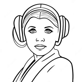 Prenses Leia Kahraman Pozunda Boyama Sayfasi 5535 2215