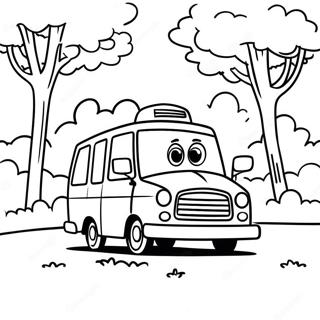 Tayo Parkta Surus Yaparken Boyama Sayfasi 56097 12281