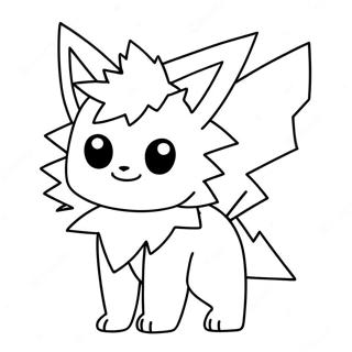 Jolteon Boyama Sayfaları