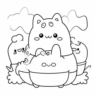 Oyunbaz Sumikko Gurashi Hayvanlari Boyama Sayfasi 57392-12557