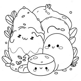 Oyunbaz Sumikko Gurashi Hayvanlari Boyama Sayfasi 57392-12558