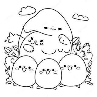 Mutlu Sumikko Gurashi Toplantisi Boyama Sayfasi 57393-12563