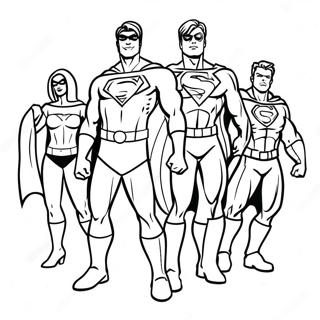 Heyecan Verici Super Kahraman Takimi Boyama Sayfasi 57940-12682