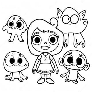 Abby Hatcher Ve Dost Canavarlar Boyama Sayfasi 58118 12722