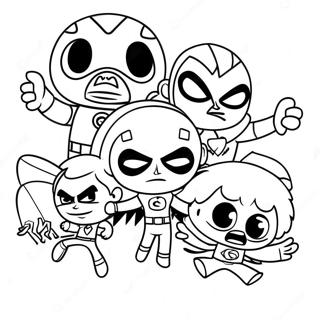 Teen Titans Go Takimi Boyama Sayfasi 58654-12830