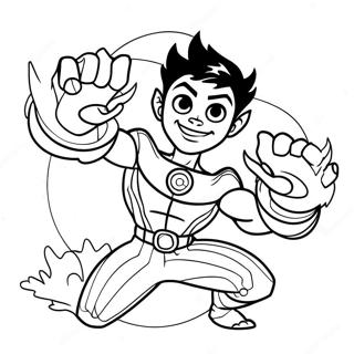 Beast Boy Donusum Boyama Sayfasi 58656-12840