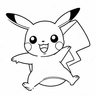 Pikachu Havada Ziplarken Boyama Sayfasi 58824-12872