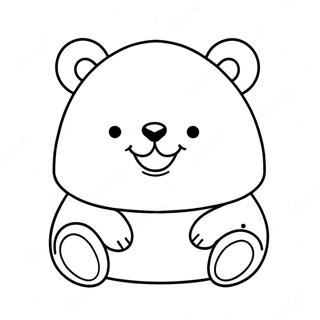 Mutlu Squishmallow Ayisi Boyama Sayfasi 58919-12905