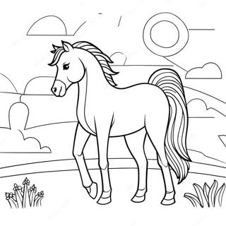 Sik At Gun Batiminda Boyama Sayfasi 59298 12997