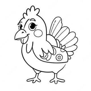 Chica Tavuk Cupcake Ile Boyama Sayfasi 59408 13018