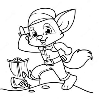 Foxy Korsan Tilki Gizlice Boyama Sayfasi 59409-13022